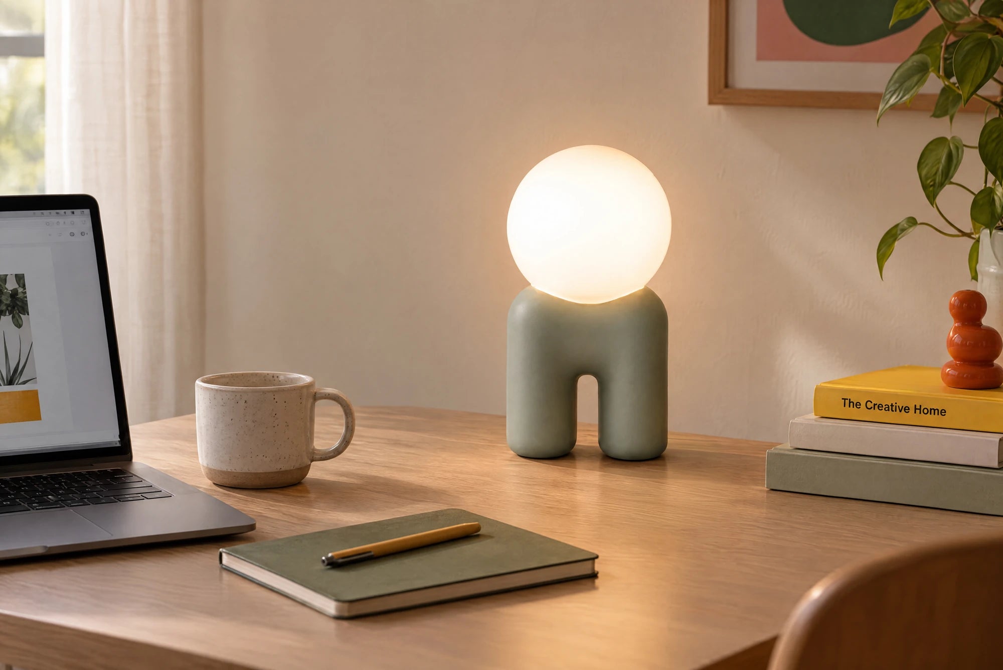 Arvin lighting a desk